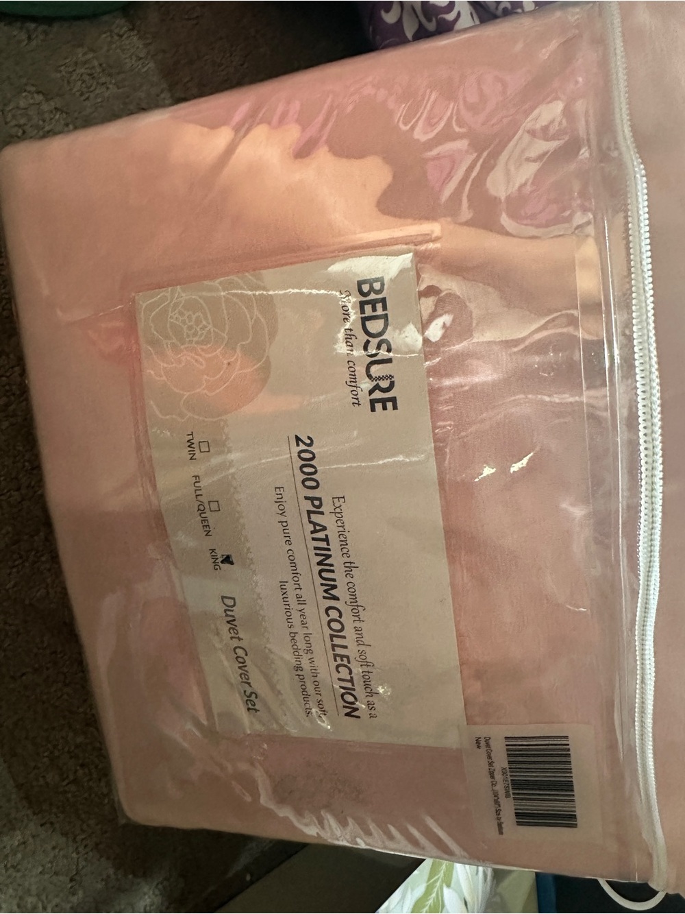 Bedsure Pink Duvet Cover - Platinum Collection 2000 Series